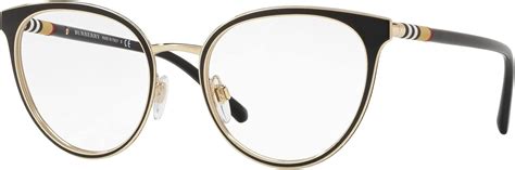 burberry eyeglasses be1324|Burberry Women's BE1324 Eyeglasses, Black/Light Gold, 52/19/140.